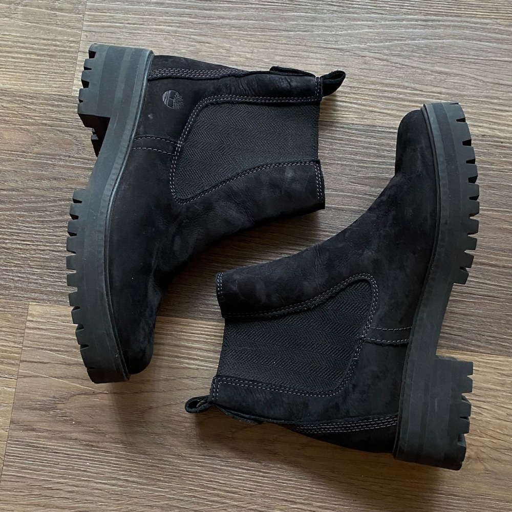 Timberland Black Leather Chelsea Boots